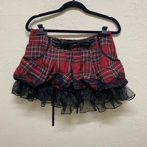 Blacklist plaid school girl/goth/punk skirt